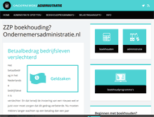 Tablet Screenshot of ondernemersadministratie.nl
